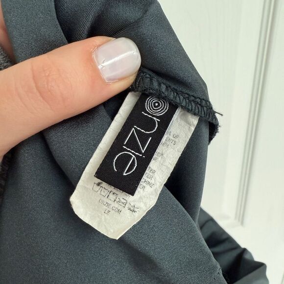 TONAL Onzie 7/8ths Athletic Legging Blue Metallic Women’s Size S - Picture 5 of 6